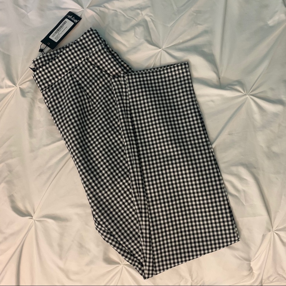 Gingham High Waisted Pants - Picture 2 of 6